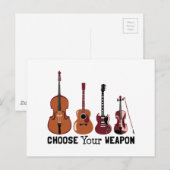 Carte Postale Choisissez votre arme (Devant / Derrière)