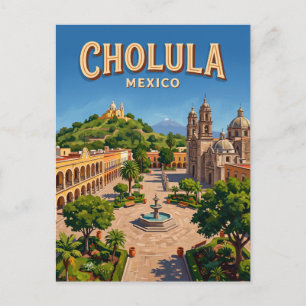 Carte Postale Cholula Plaza de la Concordia Mexique