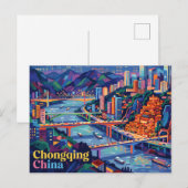 Carte Postale Chongqing Chine (Devant / Derrière)