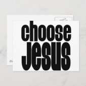 Carte Postale Choose Jésus (Devant / Derrière)