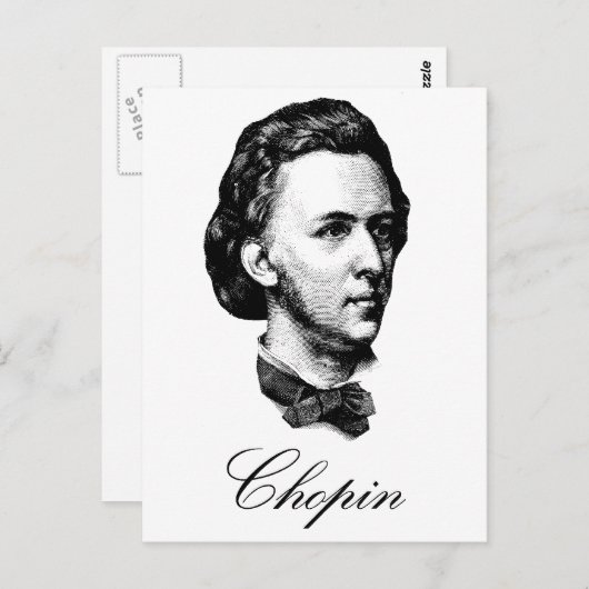 Carte Postale Chopin (Devant / Derrière)