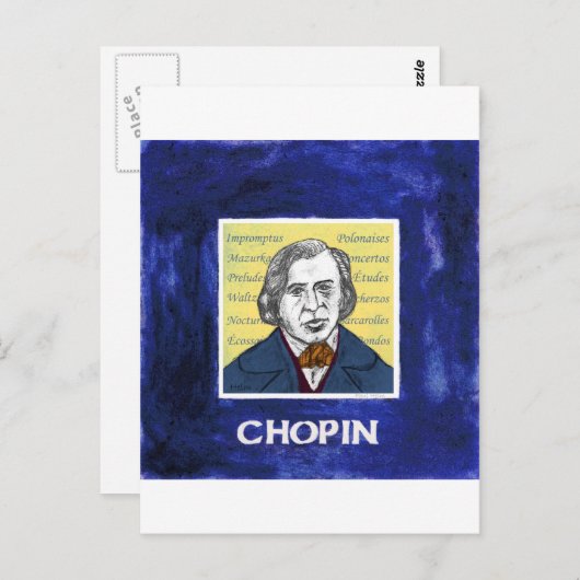 Carte Postale Chopin (Devant / Derrière)