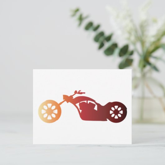 CARTE POSTALE CHOPPER (Debout devant)