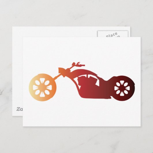 CARTE POSTALE CHOPPER (Devant / Derrière)
