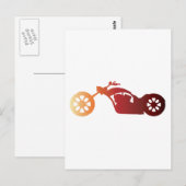 CARTE POSTALE CHOPPER (Devant / Derrière)