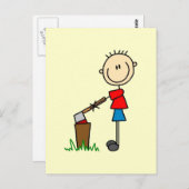 Carte Postale Chopping chandail en bois chandelier (Devant / Derrière)