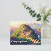 Carte Postale Choquequirao Pérou (Debout devant)