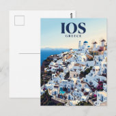 Carte Postale Chora, Ios Grèce (Devant / Derrière)