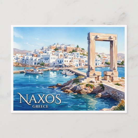 Carte Postale Chora, Naxos Grèce (Devant)