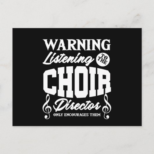 Carte Postale Chorale Chorus Choral Music Singer Cadeau (Devant)