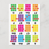 Carte Postale Chord Cheat Tee White (Devant)