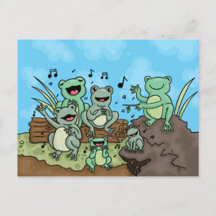 Carte Postale Chorus de grenouille