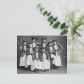 Carte Postale Chorus Galloping Gaily, début des années 1900 (Debout devant)