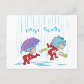 Carte Postale Chose Une Chose Deux Choses Heureuses (Devant)