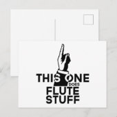 Carte Postale Choses de flûte - Musique de flûte drôle (Devant / Derrière)