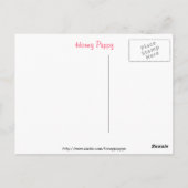 Carte postale Chou Chiot (Dos)