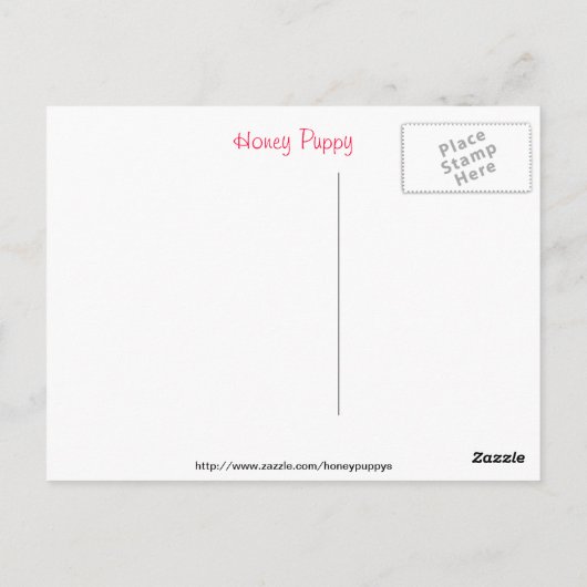 Carte postale Chou Chiot (Dos)