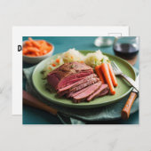 Carte Postale Chou et carottes de boeuf haché (Devant / Derrière)