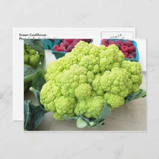 Carte Postale Chou-fleur vert (Devant / Derrière)