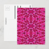 Carte Postale Chou rose chaud Rose Art (Devant / Derrière)