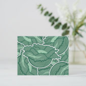 Carte Postale Chou vert funky (Debout devant)
