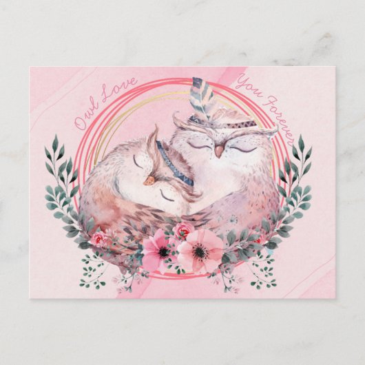 Carte postale Chouette (Devant)