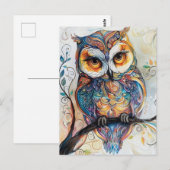 Carte Postale Chouette (Devant / Derrière)