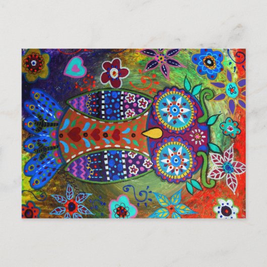 Carte Postale chouette (Devant)