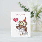 Carte Postale Chouette (Debout devant)