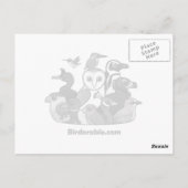 Carte Postale Chouette à grande corne (Dos)