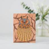 Carte Postale Chouette à longue portée - Waldohreule (Debout devant)