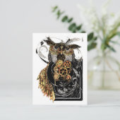 Carte Postale Chouette à vapeur (Debout devant)