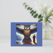 Carte Postale Chouette animale 4 (Debout devant)