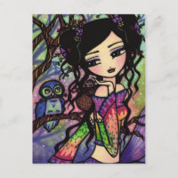 Chouette asiatique Berry Fée Fée Imaginaire Art Gi