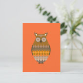 Carte Postale Chouette assise (Debout devant)