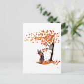 Carte Postale Chouette bergère allemande et propriétaire de chie (Debout devant)