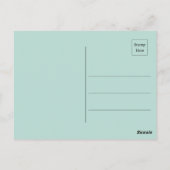 Carte Postale Chouette blanche Abstraite sur la branche de l'arb (Dos)