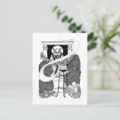 Carte postale "Chouette blanche sacrée" (Debout devant)