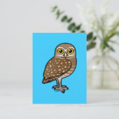 Carte Postale Chouette bractée (Debout devant)