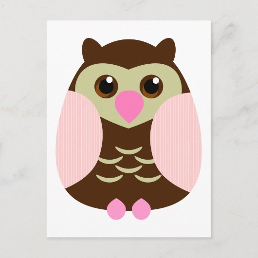 Carte Postale Chouette Brown (Devant)