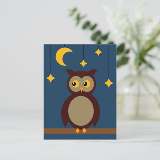 Carte Postale Chouette Brown (Debout devant)