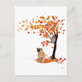 Carte Postale Chouette carlin Et Arbre Automne Propriétaire Carl (Devant)