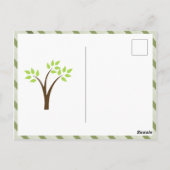 Carte Postale Chouette Cute Sur L'Arbre (Dos)