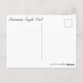 Carte Postale Chouette d'aigle eurasien (Dos)