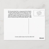 Carte Postale Chouette d'aigle eurasien (Dos)