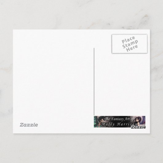 Carte postale Chouette d'amitié et Fée (Dos)