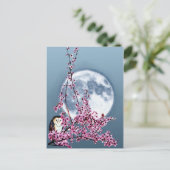 Carte Postale Chouette dans l'arbre du prune (Debout devant)