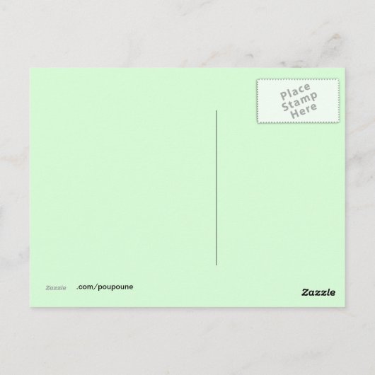 Carte Postale Chouette de la Saint Patrick (Dos)