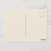 Carte Postale Chouette de lecture personnalisable (Dos)