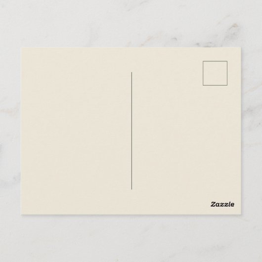 Carte Postale Chouette de lecture personnalisable (Dos)
